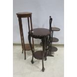 A MAHOGANY TWO TIER OCCASIONAL TABLE,