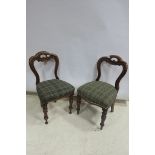 A SET OF EIGHT 19th CENTURY MAHOGANY DINING CHAIRS,