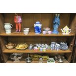 A MISCELLANEOUS COLLECTION, to include an Ainsley china lidded bowl and dish, a coffee set,