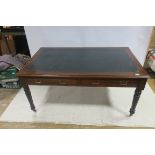 A 19th CENTURY MAHOGANY WRITING TABLE,