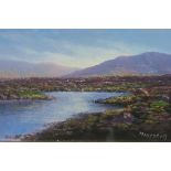 MARJORAM Clifden Oil on canvas board Signed lower right 12cm x 19cm