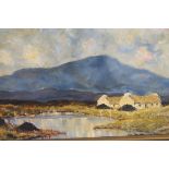 PAUL NELSON West of Ireland Mountain and cottage scene Oil on canvas Signed lower right 32cm x 43cm