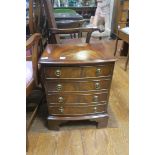 A MAHOGANY CHEST,