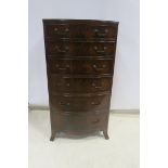 A GEORGIAN DESIGN MAHOGANY TALLBOY,