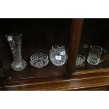 TWO WATERFORD CUT GLASS JUGS,