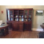 A VERY FINE 19th CENTURY MAHOGANY LIBRARY BOOKCASE,