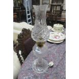 A WATERFORD CUT GLASS TABLE LAMP,