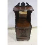 A 19th CENTURY MAHOGANY FUEL BIN,