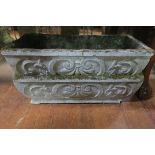 A PAIR OF COMPOSITION STONE TROUGHS,