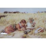 W McTAGGART CORN IN THE EAR A Colour Print Signed Lower Right 40cm (h) x 54cm (w)