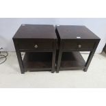 A PAIR OF OAK PEDESTALS,