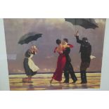 JACK VETTRIANO Dancing in the Rain Colour Print 46cm x 57cm