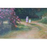 MAEVE TAYLOR Summer Blossom Delgany Oil on canvas Signed lower right 29cm x 39cm