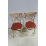 A SET OF EIGHT BLEACHED ASH BENTWOOD CHAIRS,