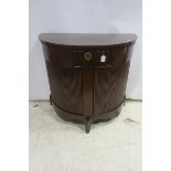 A HEPPLEWHITE DESIGN MAHOGANY SIDE CABINET,