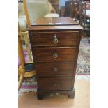 A PAIR OF 19th CENTURY MAHOGANY CHESTS,