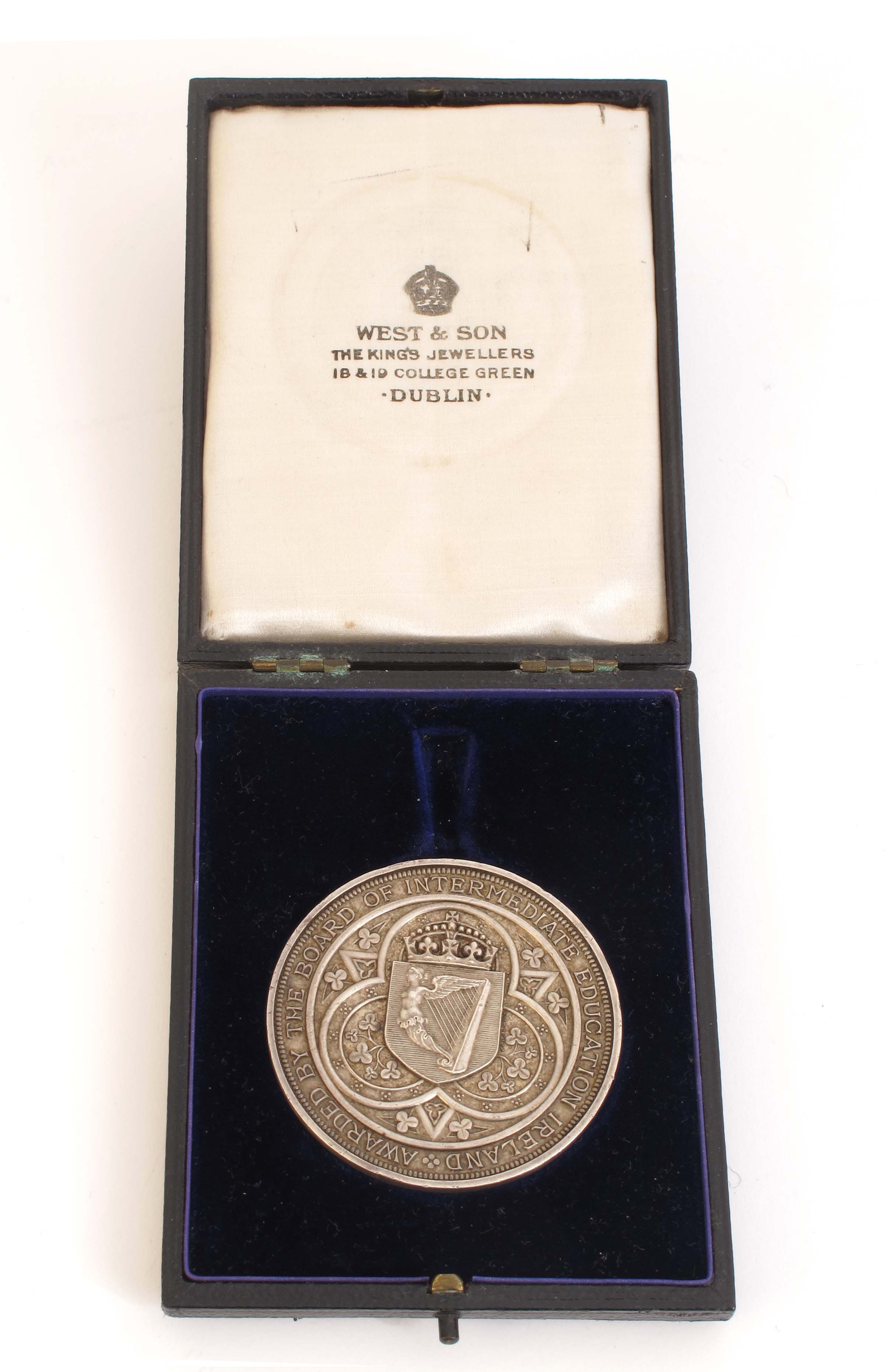 1881 Board of Intermediate Education Ireland silver award medal to Richard Orpen for "First in - Image 3 of 3