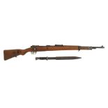 1939-45 German K98 Rifle A deactivated German Mauser 7.92mm K98 bolt action rifle.