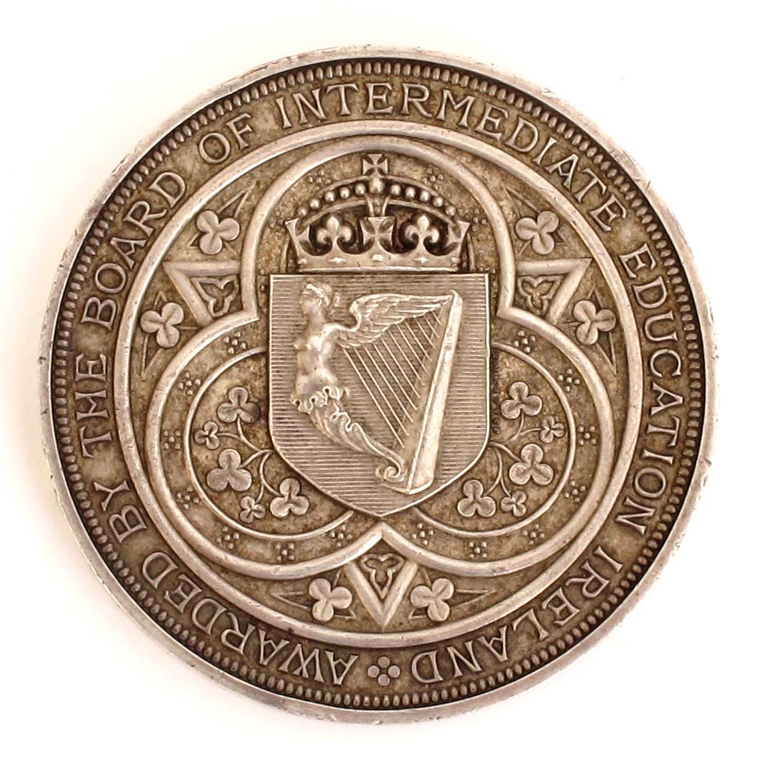 1881 Board of Intermediate Education Ireland silver award medal to Richard Orpen for "First in - Image 2 of 3