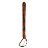 Victorian painted police truncheon,