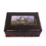 1853 A Victorian papier-maché jewellery box,