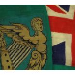 19th century, green ensign, Union flag to the upper left corner,