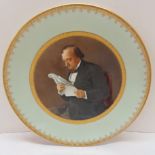 Derby plate c1875. Exceedingly rare. Benjamin Disraeli, Earl of Beaconsfield by James Rouse Senior.