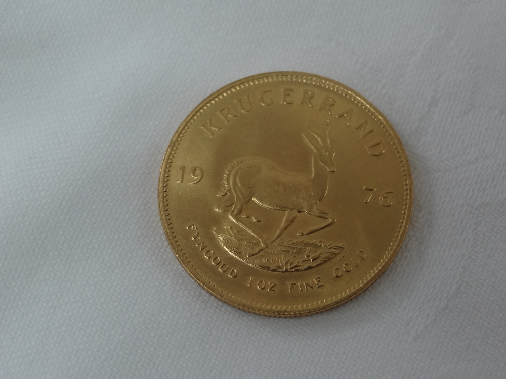 1976 Krugerrand, 1 ozt fine gold coin