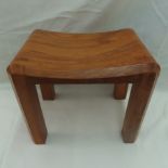 The Little Throne stool. 11.25 wide x 8.5 deep x 9.5 inches high. Designed and made by an apprentice