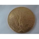 1821 / 1946 Mexican 50 pesos fine gold coin, 41.8g