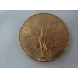 1821 / 1946 Mexican 50 pesos fine gold coin, 41.8g