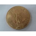 1821 / 1946 Mexican 50 pesos fine gold coin, 41.8g