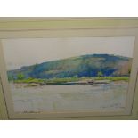 William Hoggatt, Estuary landscape, Watercolour, Signed, dated '05, 10 x 14 ins.