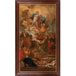 Manner of Paolo De Matteis (Italian, 1662-1728) , "The Assumption" and "The Annunciation", 2 oils on