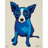 George Rodrigue (American/Louisiana, 1944-2013) , "Purity of Soul", silkscreen, signed lower