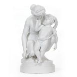 Large Meissen Bisque Porcelain Figural Group of Venus and Cupid Embracing , early-to-mid 20th c.,