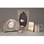 Interesting Group of English and American Sterling Silver and Silverplate Objects , incl. George V