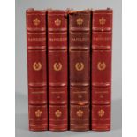 [Leather Bindings] , Memoirs of Napoleon, c. 1885, 4 volumes, gilt tooled