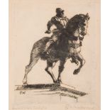 Ellsworth Woodward (American/Louisiana, 1861-1939) , "Equestrian Statue of Bartolomeno Colleoni,