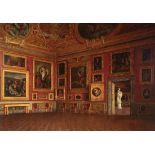 Mario Romani (Italian, 19th/20th c.) , "Interior of Pitti Palace", oil on canvas, signed lower