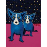 George Rodrigue (American/Louisiana, 1944-2013) , "Starry, Starry Eyes", 1991, acrylic on linen,
