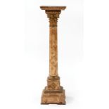 Antique Continental Marble and Gilt Bronze Pedestal , 19th/20th c., marked "Fizel Aine Depose",