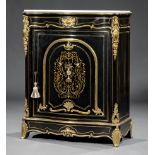 Napoleon III Bronze-Mounted, Boulle-Inlaid and Ebonized Parlour Cabinet , late 19th c., later