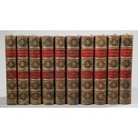 [Leather Bindings] , Cooper's Novels, 1866, 10 volumes, gilt tooled