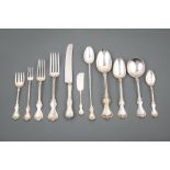 American Sterling Silver Partial Flatware Service , Whiting, "Duke of York" pattern, pat. 1900,