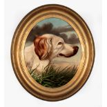 William Aiken Walker (American/South Carolina, 1838-1921) , "Hunting Dog", oil on canvas, signed