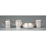 Group of Child's Silver , incl. a Tiffany & Co. Makers sterling porringer, date mark for 1902-