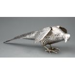 Continental .800 Silver Pheasant Garniture Figure , h. 5 in., l. 17 in., wt. 21 troy ozs