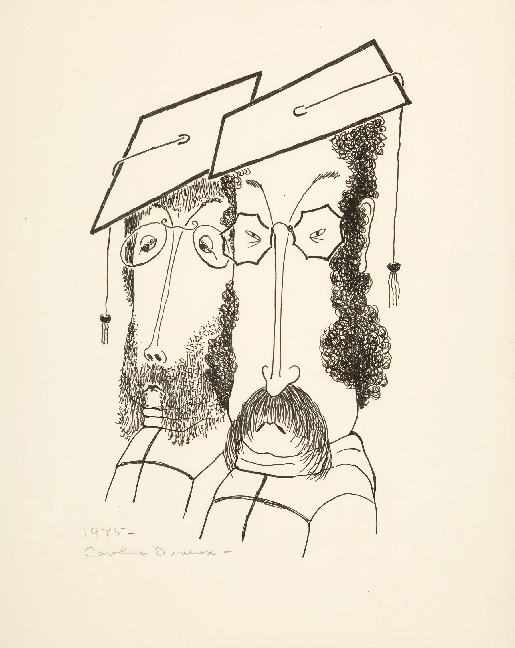 Caroline Wogan Durieux (American/Louisiana, 1896-1989) , "Academics", 1975, lithograph, pencil-