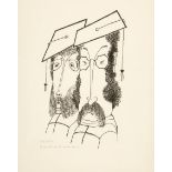 Caroline Wogan Durieux (American/Louisiana, 1896-1989) , "Academics", 1975, lithograph, pencil-